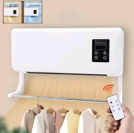 الشوفاج الحائطي الذكي 3 فـ 1: يسخّن فالشتا ❄️ يبرد فالصيف ☀️ وينشّف الملابس 💨