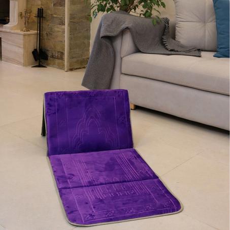 ⭐ سجادة الصلاة القابلة للطي مع مسند للظهر ⭐