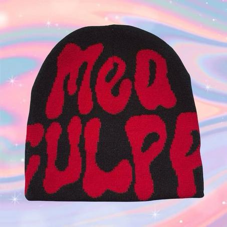 mea culpa black and red