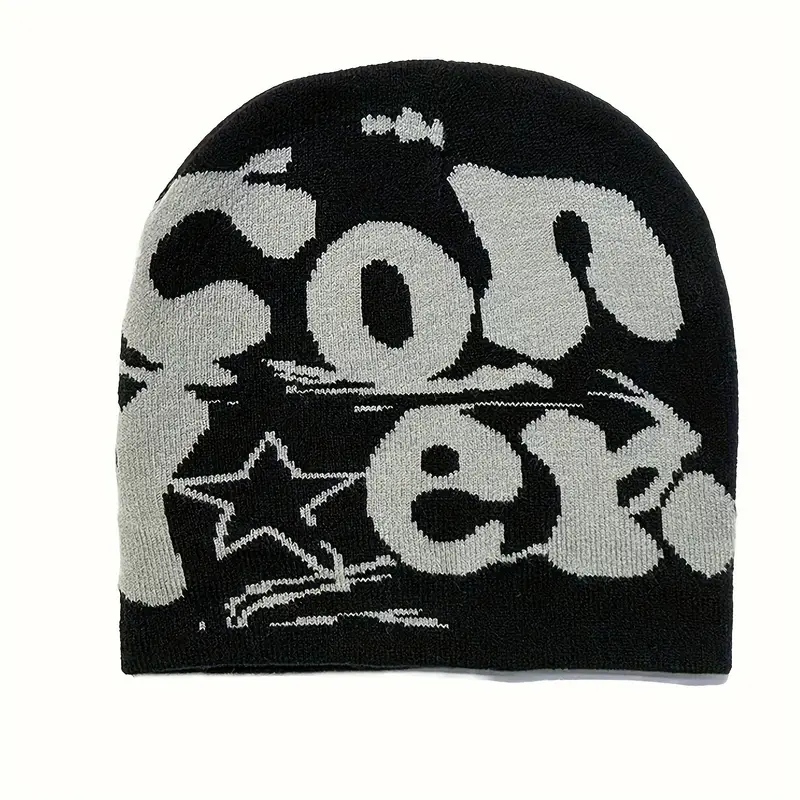 Grey and Black beanie