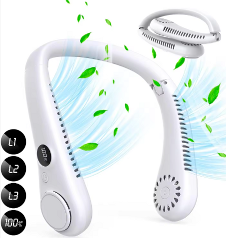 مروحة رقبة محمولة قابلة للطي بتصميم مطور