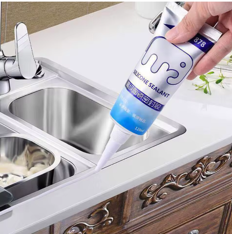 Mastic Silicone blanc  résistant à l'eau