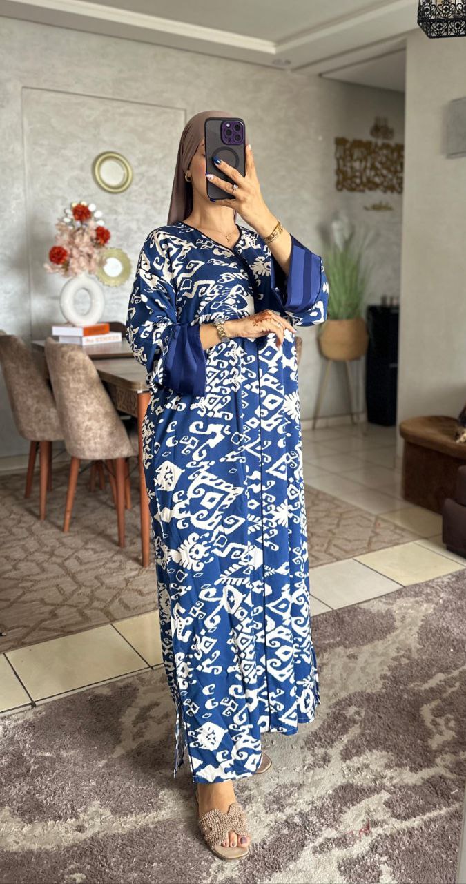 قفطان مخزاني توب خيط. جودة عالية مخدوم بالطراسن او العقاد L. Xl. Xxl