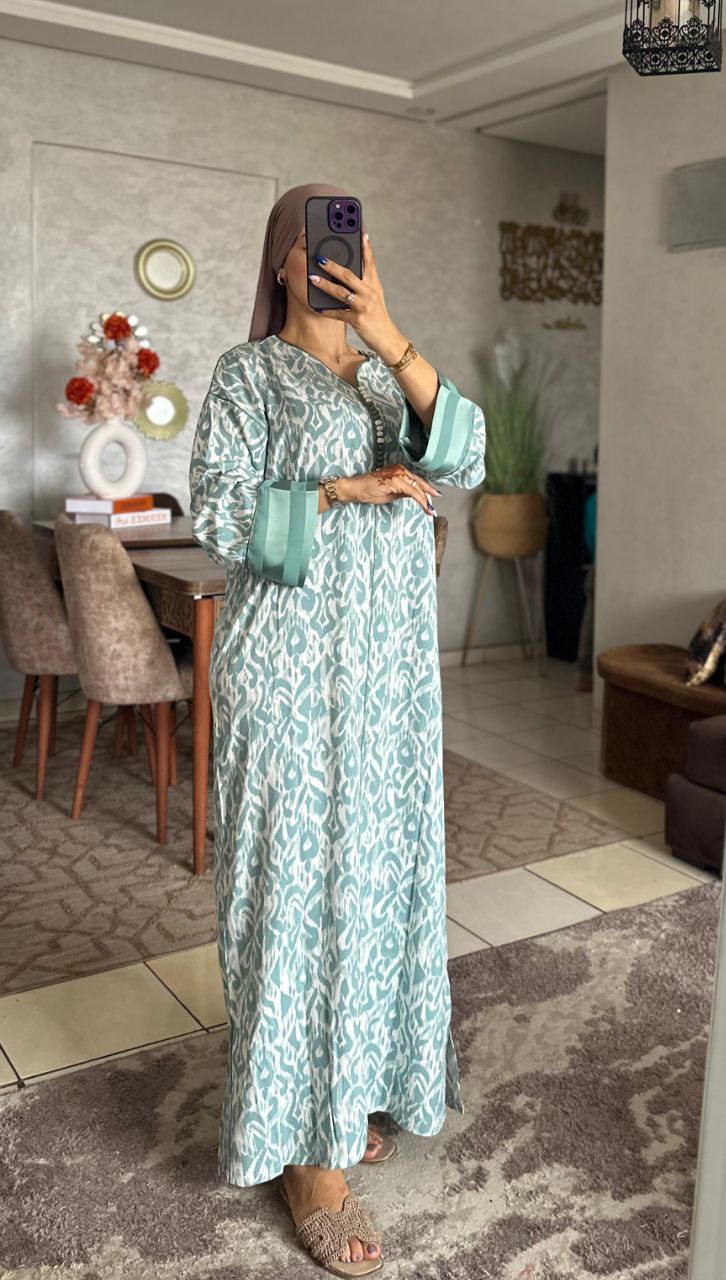 قفطان مخزاني توب خيط. جودة عالية مخدوم بالطراسن او العقاد L. Xl. Xxl