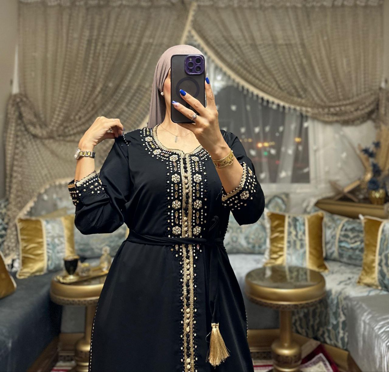 👑 قفطان La Noblesse – لمسة الفخامة المغربية الأصيلة 👑