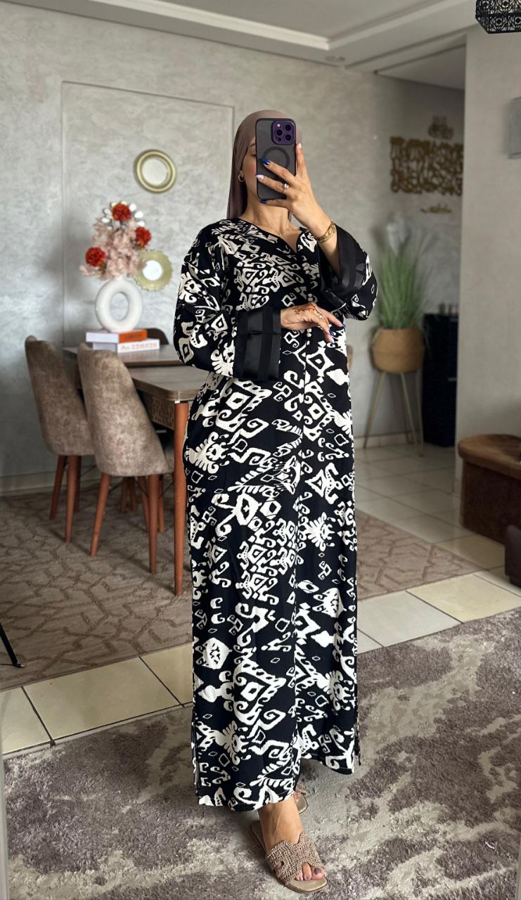 قفطان مخزاني توب خيط. جودة عالية مخدوم بالطراسن او العقاد L. Xl. Xxl