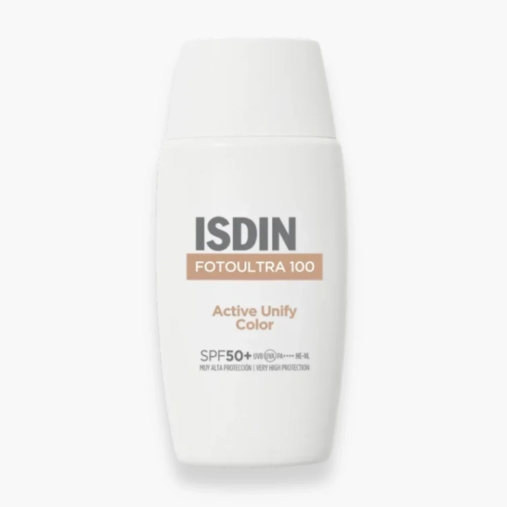 ISDIN – Fotoultra 100 Active Unify Color Solaire Teinte Depigmentant SPF50+ – 50ml