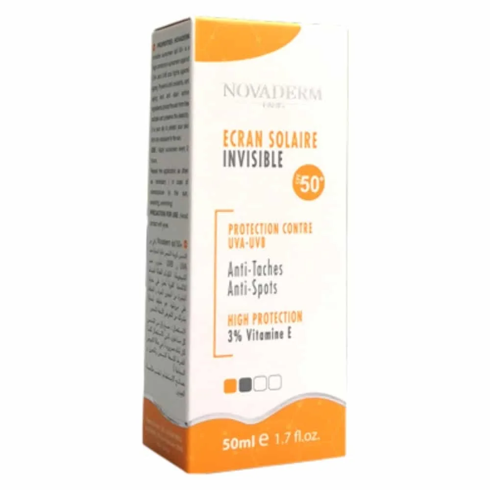 NOVADERM – Ecran Solaire Anti-Taches SPF50+ – 50ml