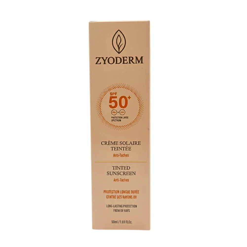 ZYODERM – Creme Solaire Teinte Anti-Taches Spf50+ – 50ml