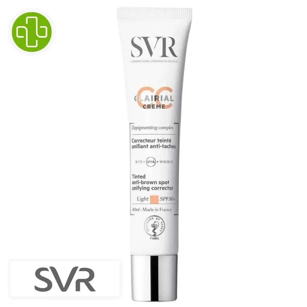 SVR – Clairial CC Creme Correcteur Teinte Ligth Unifiant Anti-Taches SPF50+ – 40ml