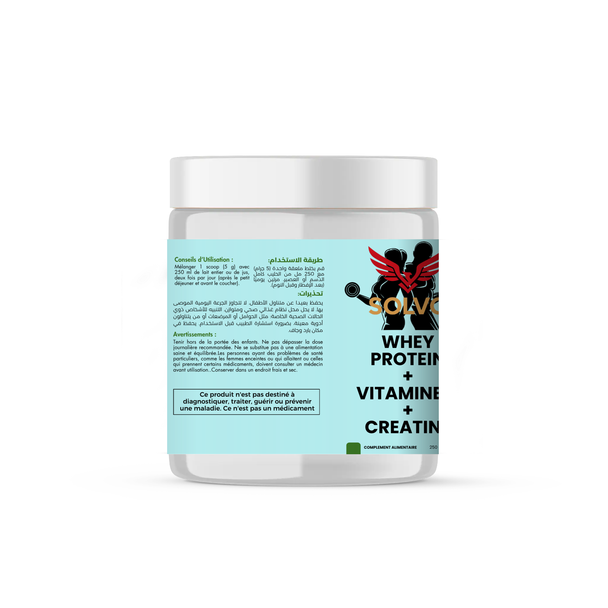 Whey Protein + Vitamine C + Creatine 250g