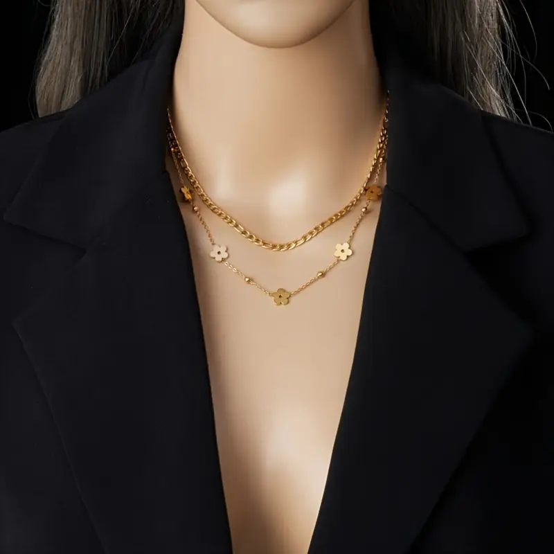 Collier DOUBLE en acier inoxydable