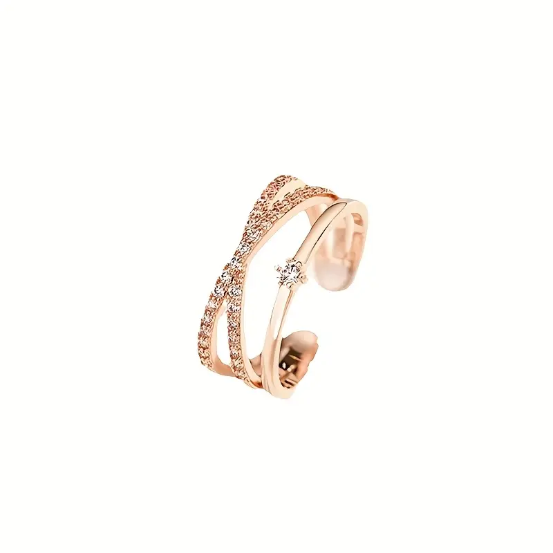 Bague ROSE GOLD en acier inoxydable
