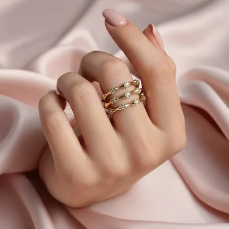 Bague en acier inoxydable trempé dans l