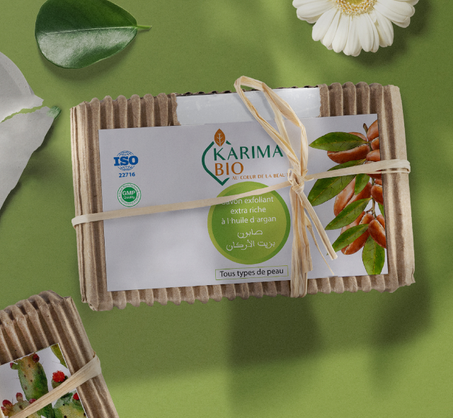 SAVON EXFOLIANT EXTRA RICHE À L'HUILE D'ARGAN