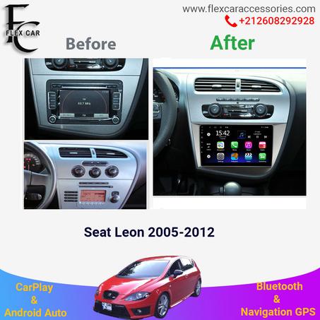Améliorez votre conduite avec le Poste Radio Android 4GB + 64GB pour  Seat Leon  2005-2012  Logan , Sandero 2009-2015 | Flex Car Accessoires