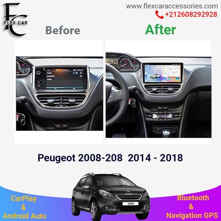 Améliorez votre conduite avec le Poste Radio Android 4GB + 64GB pour Peugeot 208 / 2008 (2014-2018) | Flex Car Accessoires