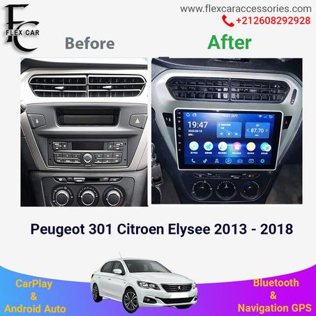Améliorez votre conduite avec le Poste Radio Android 4GB + 64GB pour Peugeot 301 / Citroen Elysee (2013-2018) | Flex Car Accessoires