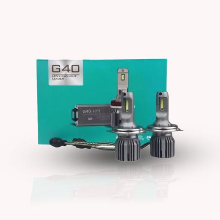 Turbo LED G40 2pcs 40W Canbus 6000K 6000LM