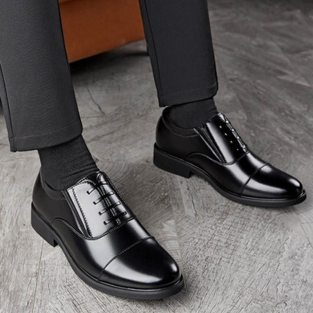 حذاء أسود عصري ومريح جلد 100%