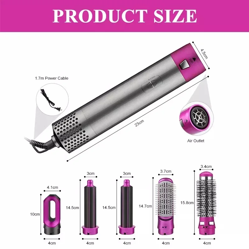 Hair Styling Set مصفف الشعر 5 في 1