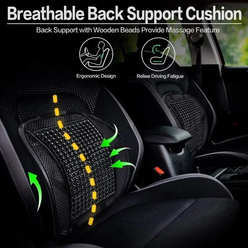 🌟 Support Lombaire Ergonomique pour Voiture et Bureau 🚗💼 - Dites Adieu aux Maux de Dos! Confort et Posture Optimisés! 💆‍♂️✨