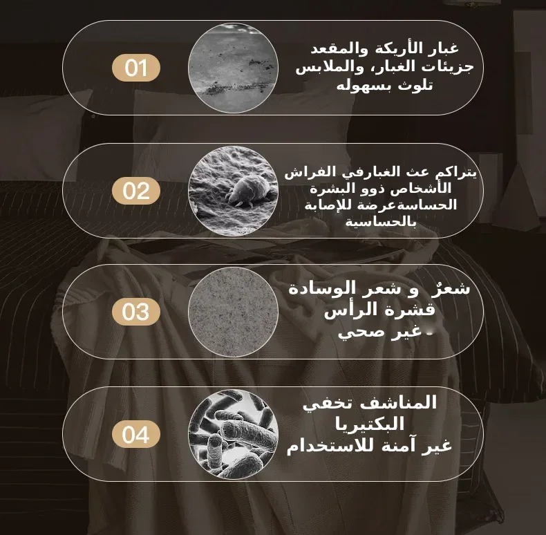 مكنسة شفط الغبار الاحترافية ، مبيدة للجراثيم ، تنظيف عميق، خفيفة الوزن، محمولة، مضادة للعث