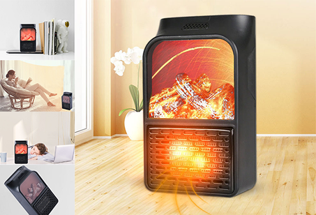 مدفأة حديثة بتأثير اللهب الحقيقي