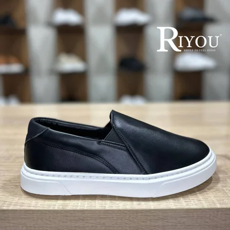 R 028 Ballerines Noir Semel  Blanc