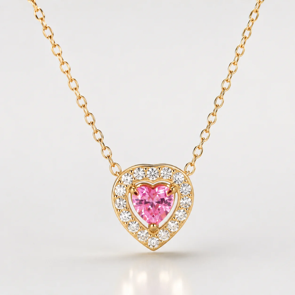 ✨Rose Heart – Collier & Gourmette✨