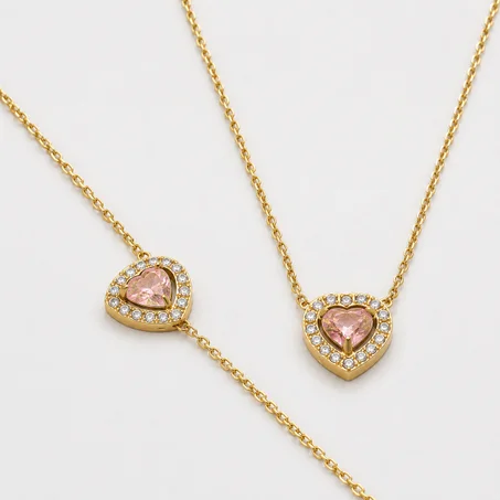 ✨Rose Heart – Collier & Gourmette✨