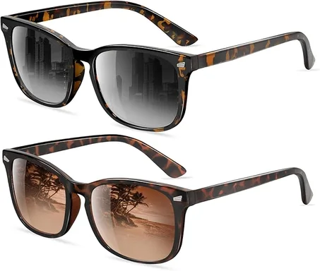 FEIDUSUN Gafas de sol polarizadas para mujeres y hombres, gafas de sol clásicas de moda con protección UV