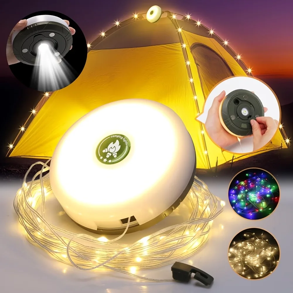 مصباح تخييم LED متعدد الوظائف