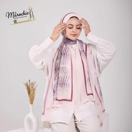 شال كريب شيفون ديجيتال