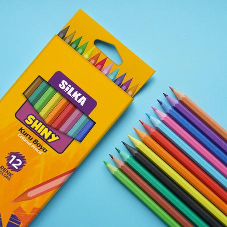 Crayons couleurs Silka 12 couleurs