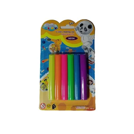 Pate à modeler Boost Clay 6 couleurs100g