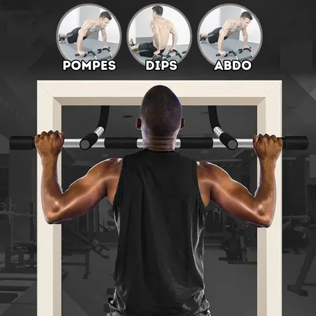 Barre de Musculation Suspendue pour Entraînement Maison