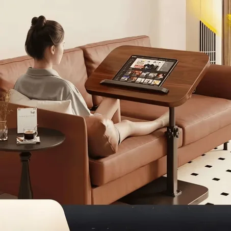 Table Réglable en Hauteur et Rotative à 360°