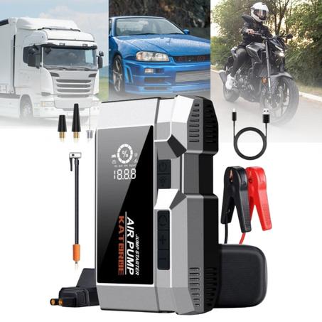 Appareil Démarreur de Voiture et Gonfleur, Power Bank, Lampe.