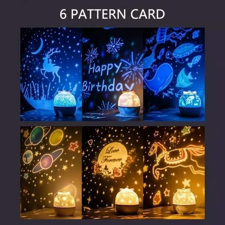 ضوء ليلي ملون للسماء المرصعة بالنجوم