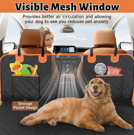غطاء مقعد السيارة ذو القاعدة الصلبة للكلاب