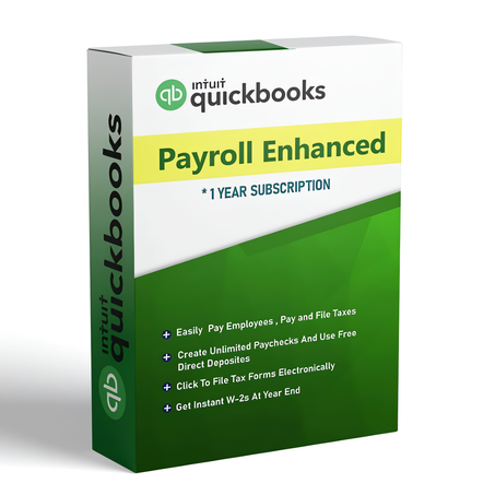 QuickBooks Desktop Payroll Enhanced 2024 – Lifetime License subscription