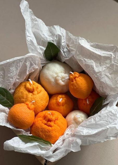 Bougie citron orange