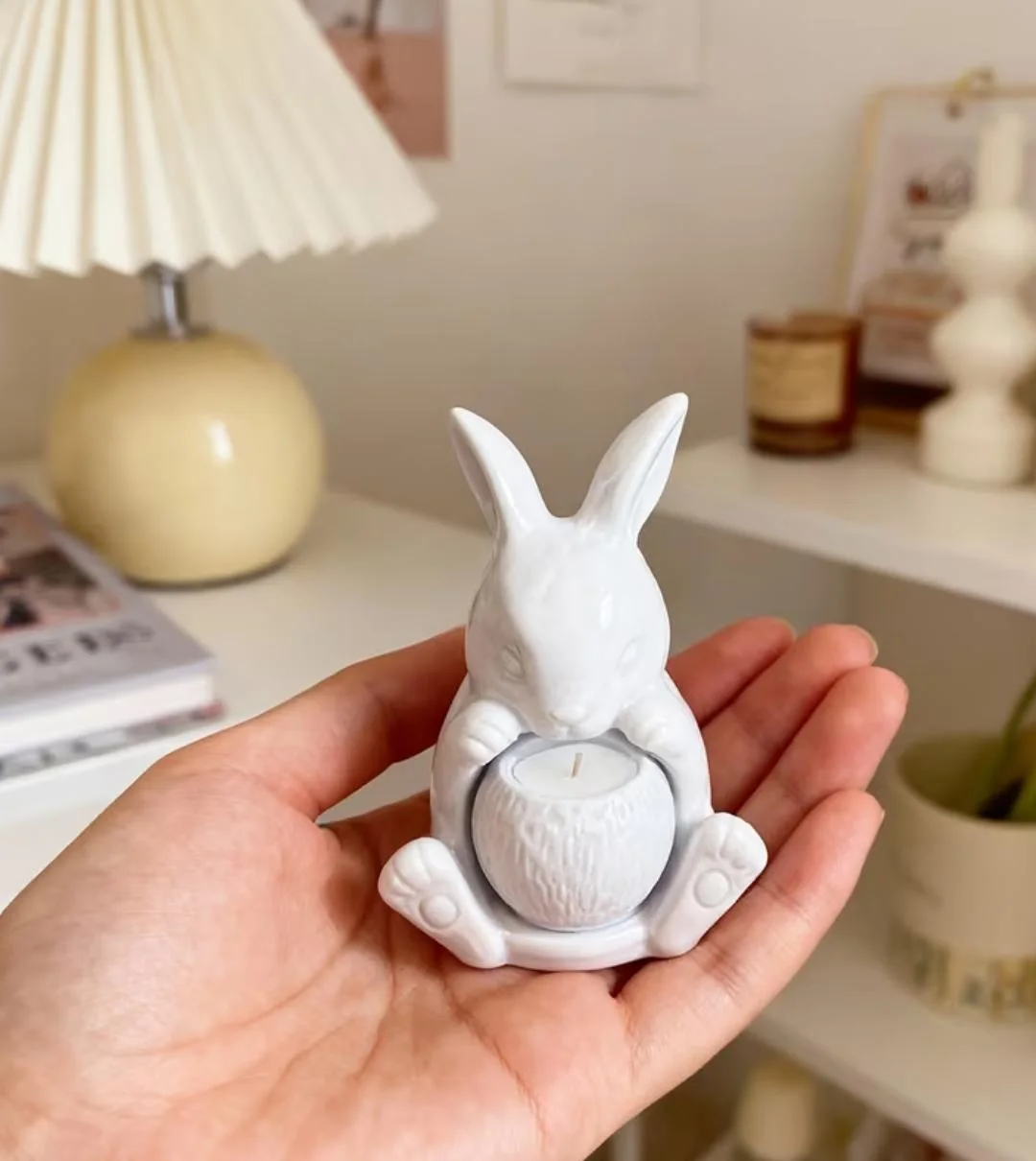 Lapin bougeoir