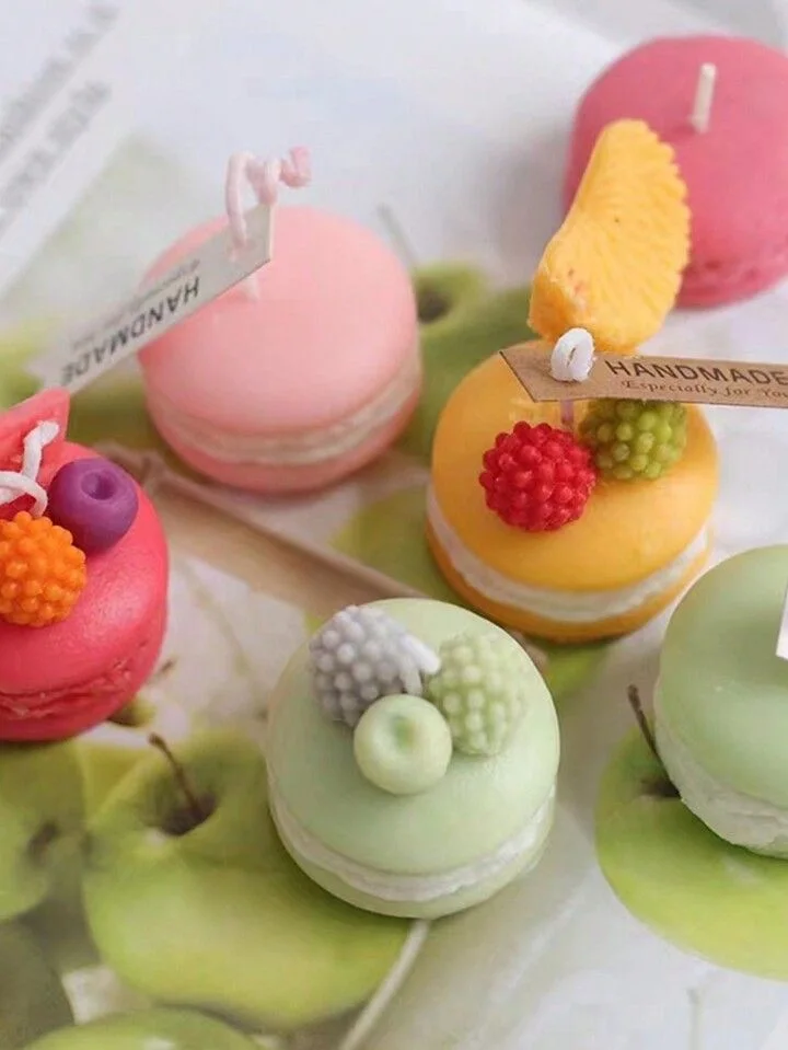 10 Bougie macarons