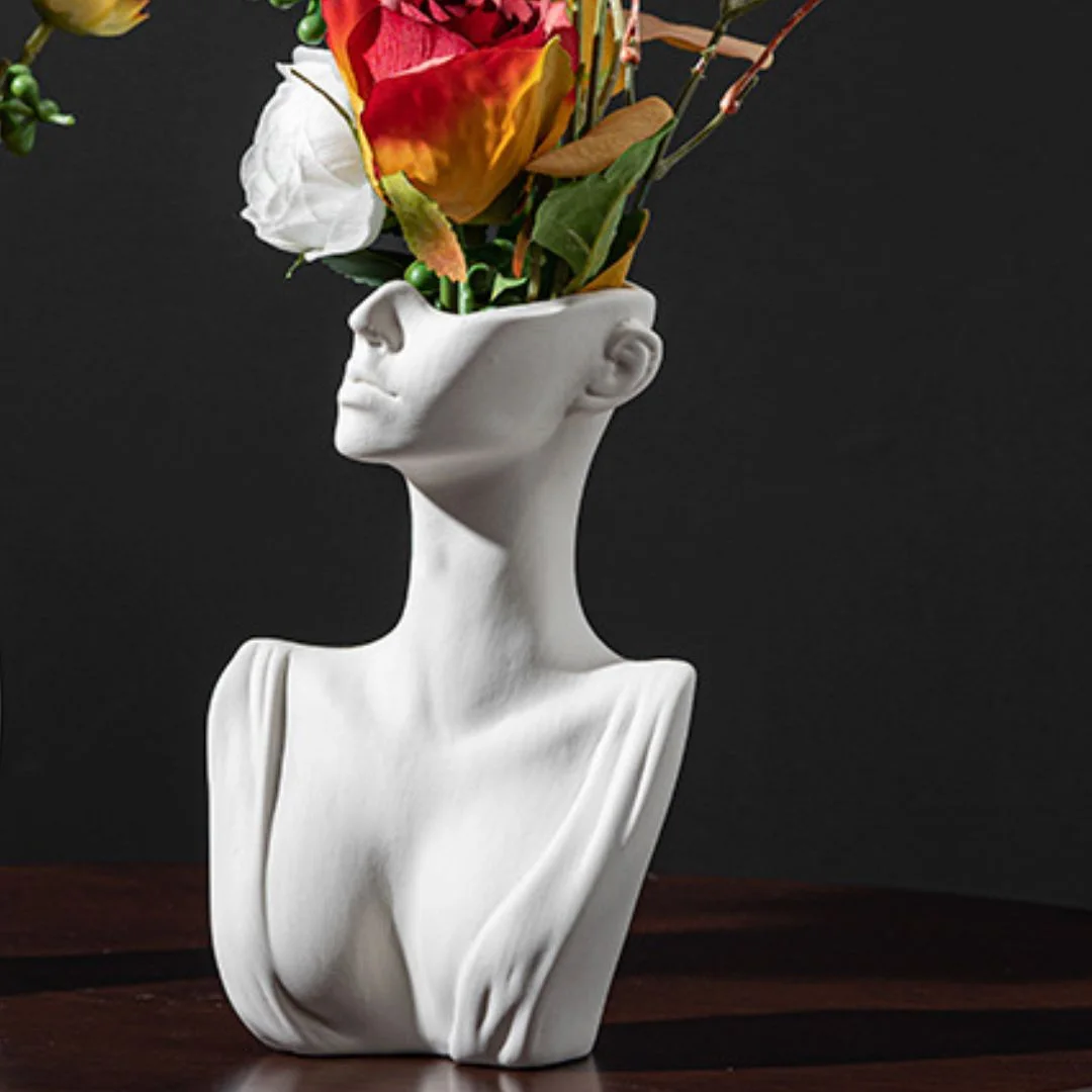 Pack 2 vases demi face
