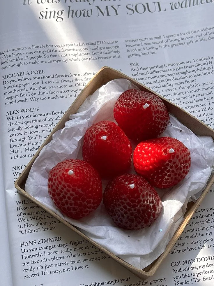 Bougie fraises