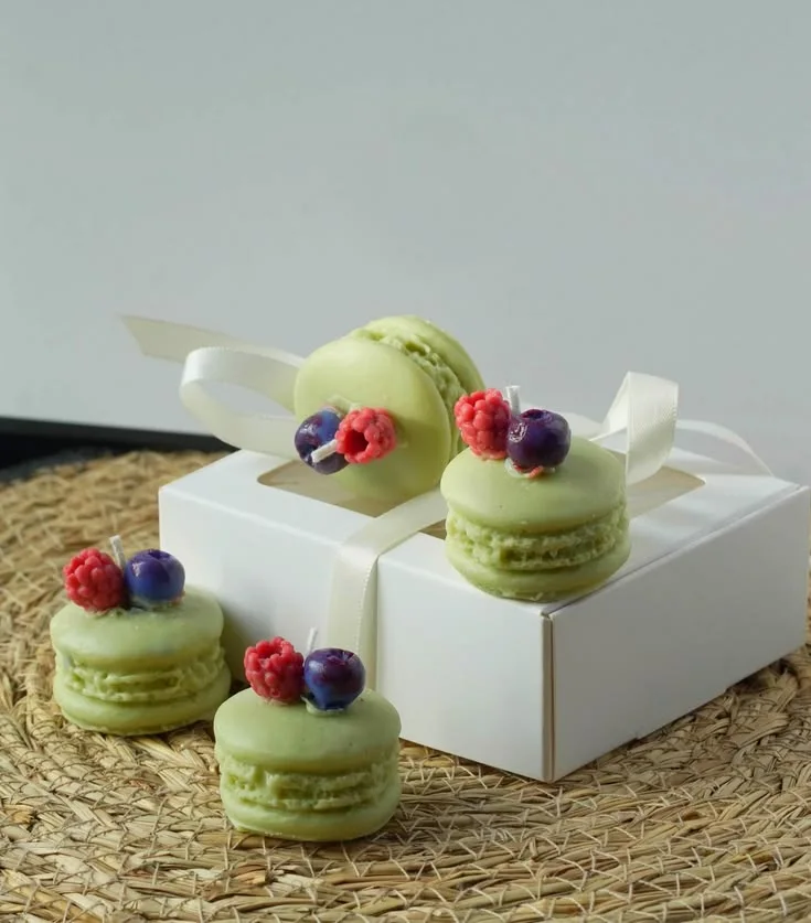10 Bougie macarons