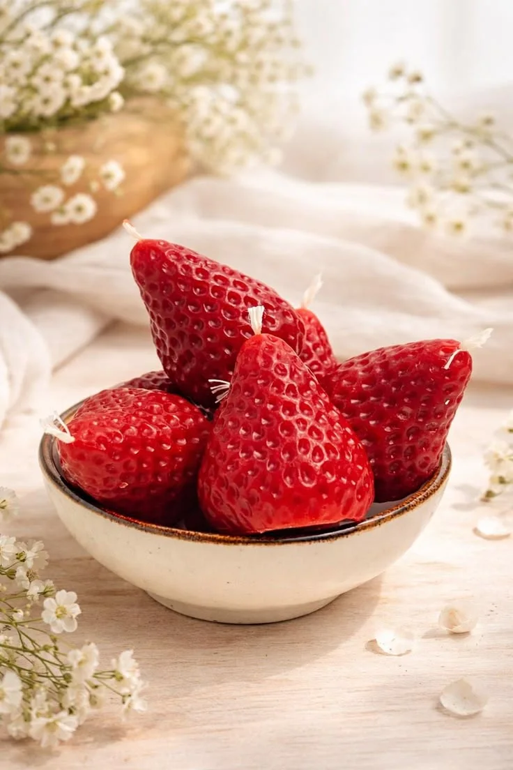 Bougie fraises