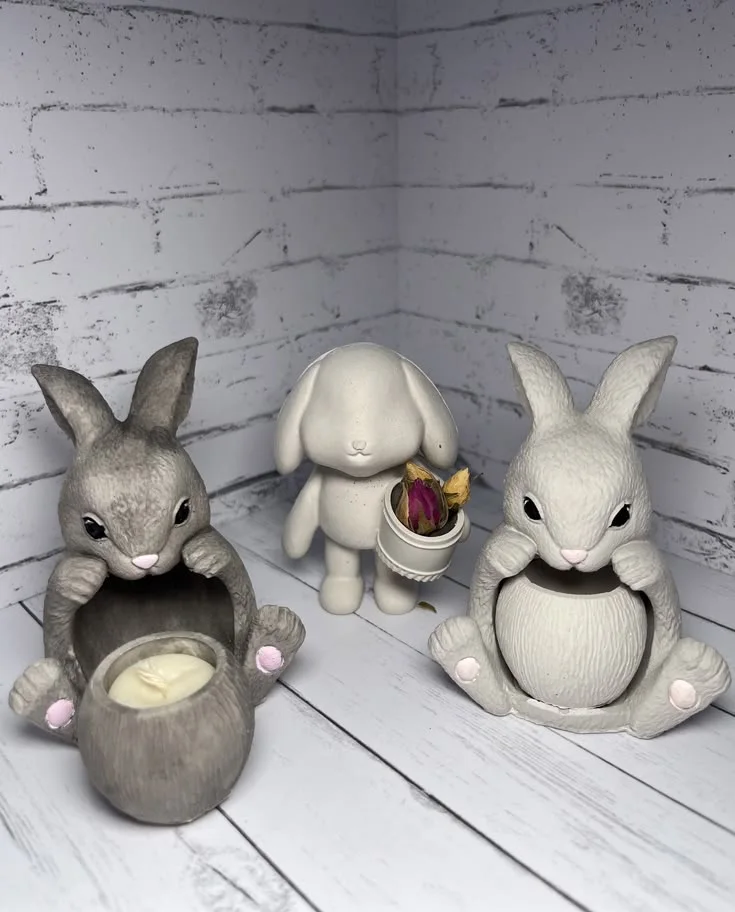 Lapin bougeoir
